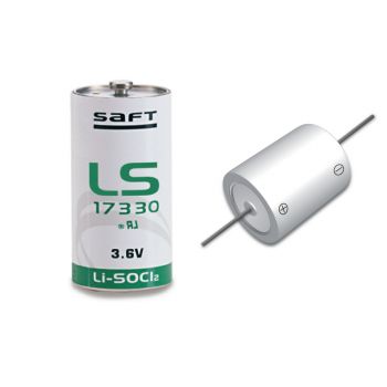 Saft LS17330 lithium 2/3A 3.6V 2,1Ah axiaal