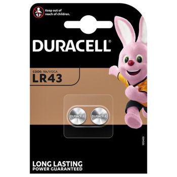 Duracell LR43 Knoopcel (2-pack)