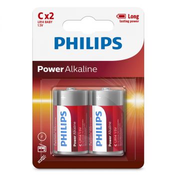 Philips Power Alkaline C  LR14 bl/2