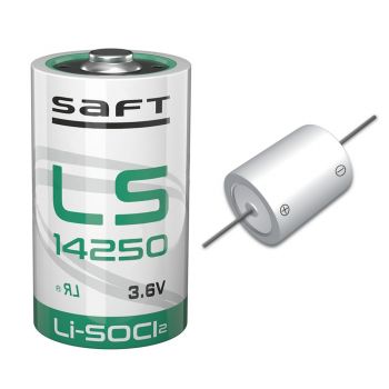 Saft LS14250 lithium 1/2AA 3.6V axiaal